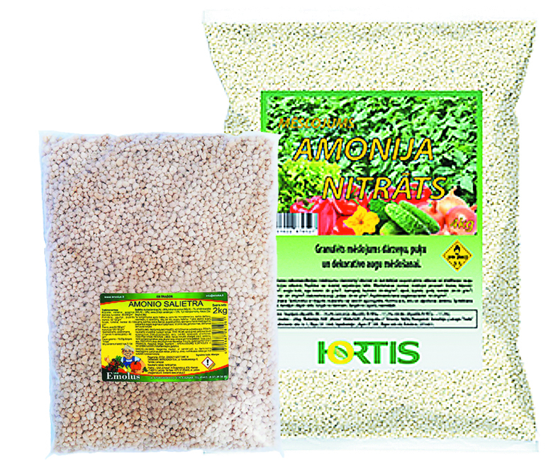 Amonija nitrāts Hortis, 4 kg – 2,69 eiro, darzinam.lv