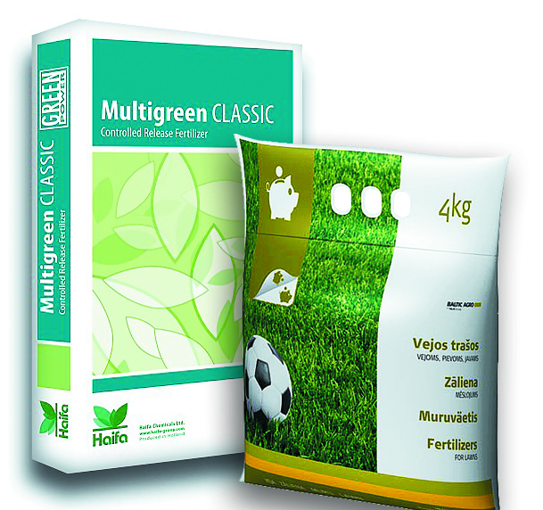 No kreisās: Multigreen C Printempo, 25 kg – 31,92 eiro, A. M. Ozoli; Mēslojums zālienam Baltic Agro 22-7-12, 4 kg – 5,49 eiro, 15 kg – 17,87 eiro