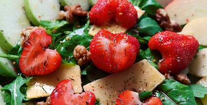Sirsnīgie salāti recepte