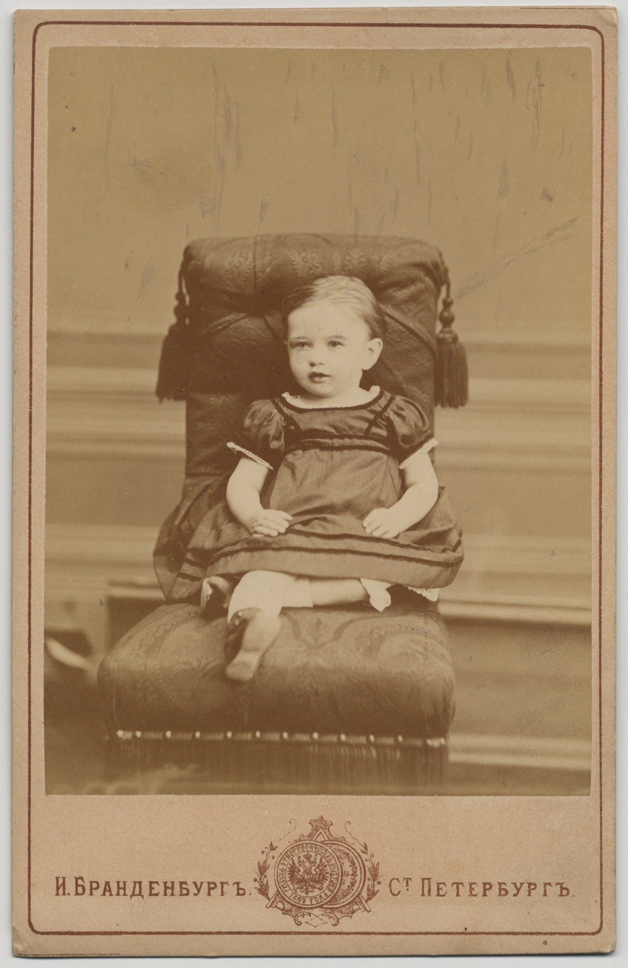 Kārļa Baumaņa meita ANNA KAROLĪNE ELMĪRA BAUMANE 1872. gadā. Viņas mūžs aprāvās jau piecu gadu vecumā.