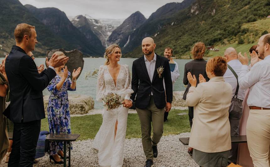 Elizabetes un Dāvida kāzas Norvēģijā.