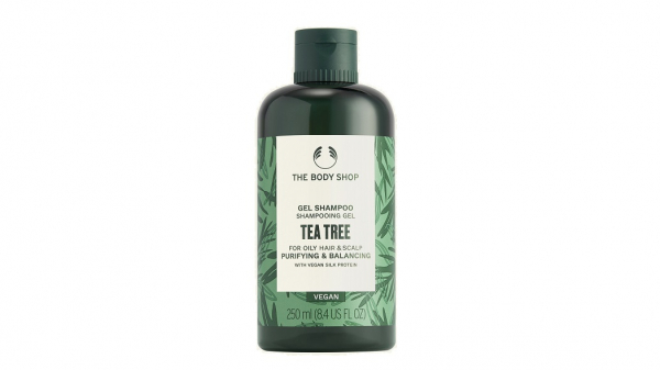 THE BODY SHOP tējas koka attīrošs un līdzsvarojošs šampūns
